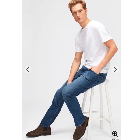 7 For All Mankind Standard Straight Jeans - Picture 1 of 17